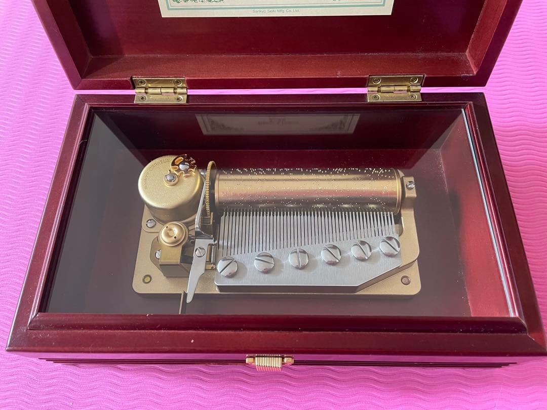 Orelusサンキョーオルフェウス手動オルゴール50弁愛の讃歌\エーデルワイス