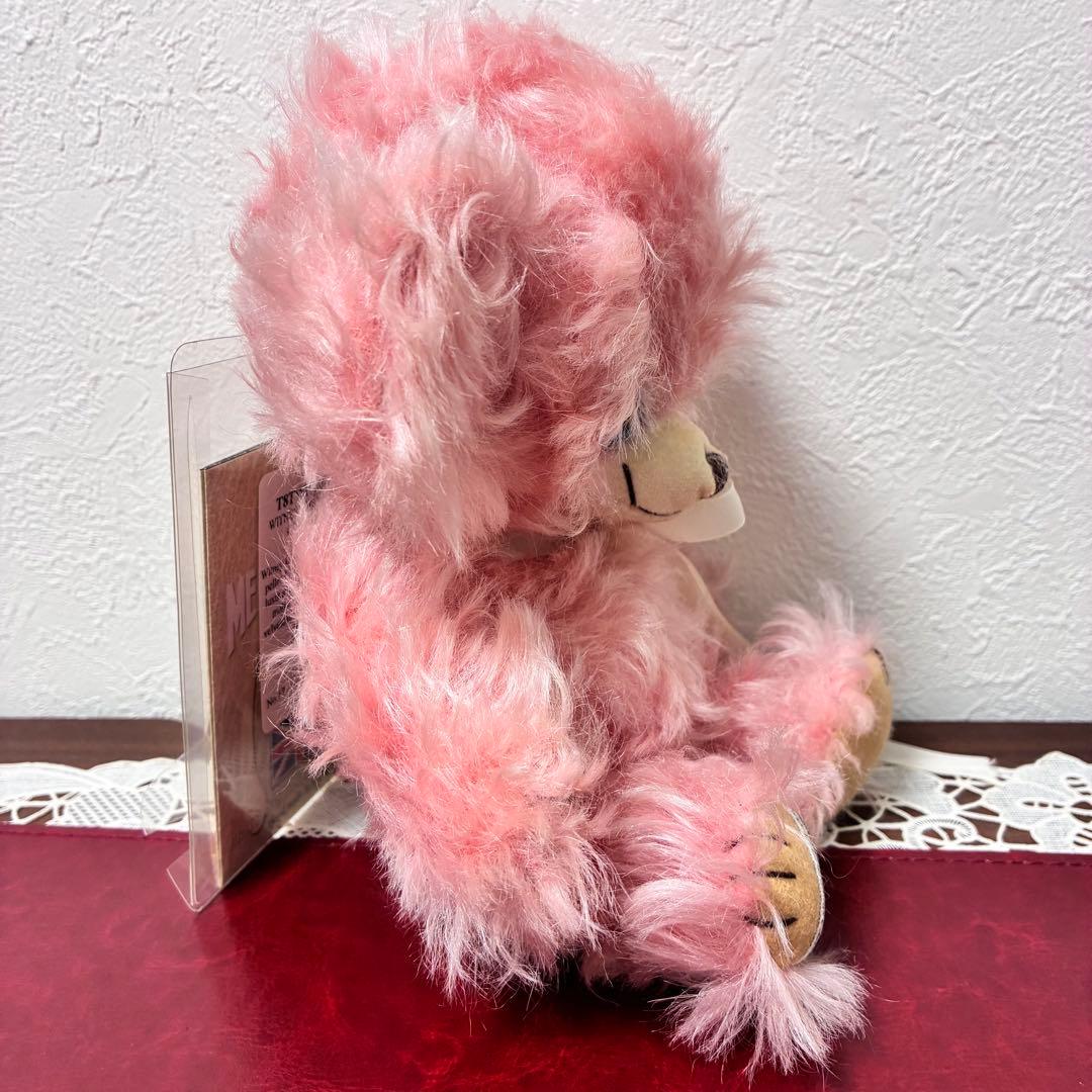 アンティーク　ピンク　テディベア　くま　ぬいぐるみ　鈴　かわいい　ビンテージ