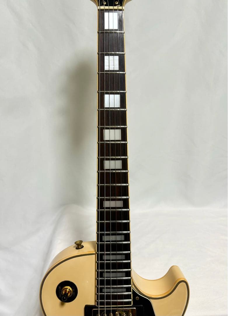 【新品弦張替済】Epiphone エレキギター レスポール カスタム ホワイト