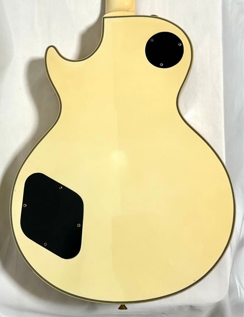 【新品弦張替済】Epiphone エレキギター レスポール カスタム ホワイト