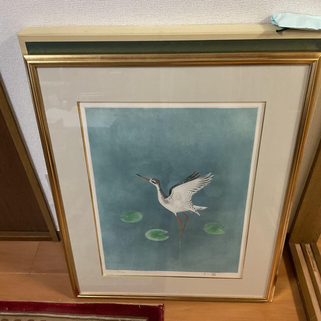 上村淳史 カラーエッチング 【 爽日 】69/198 自筆サイン捺印