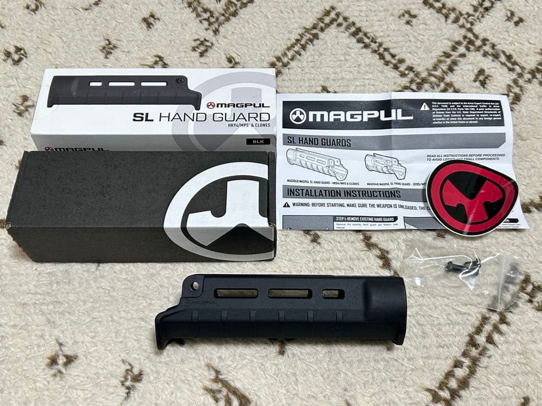MAGPUL MP5 SL HAND GUARD ブラック 実物　次世代電動ガン