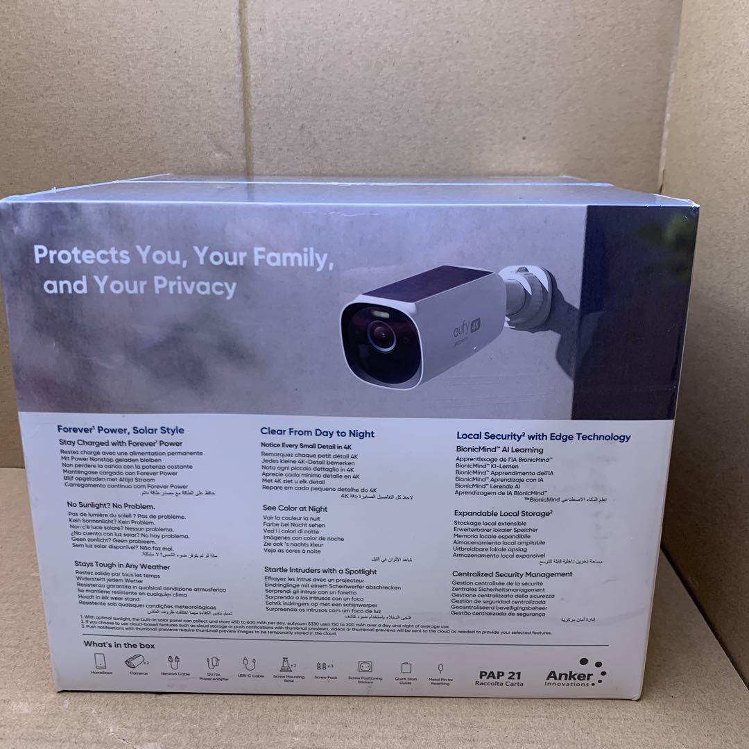 新品　Eufy eufyCam S330 2-Cam Kit ホワイト