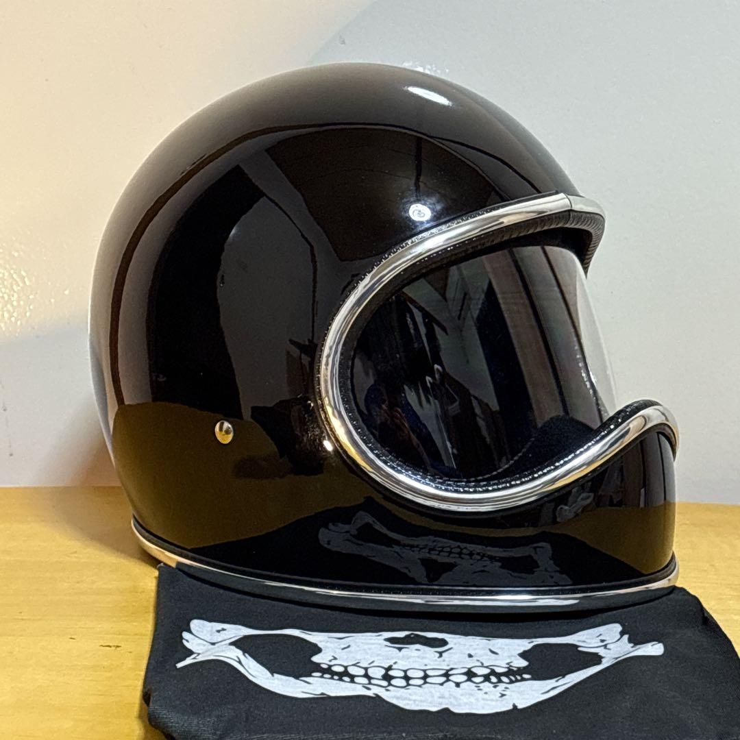 新品！スペースヘルメットXLサイズ　ブラック　ゴーグル、ケース付きnobudz風