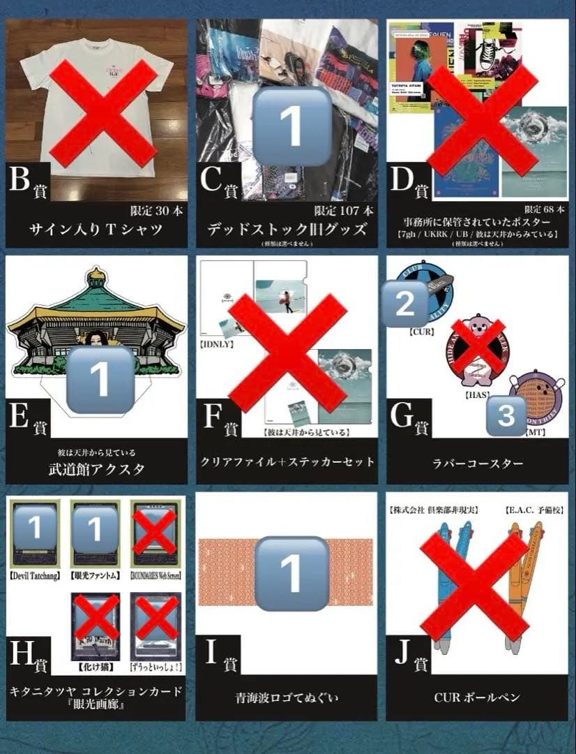 キタニタツヤ FCくじ まとめ売り