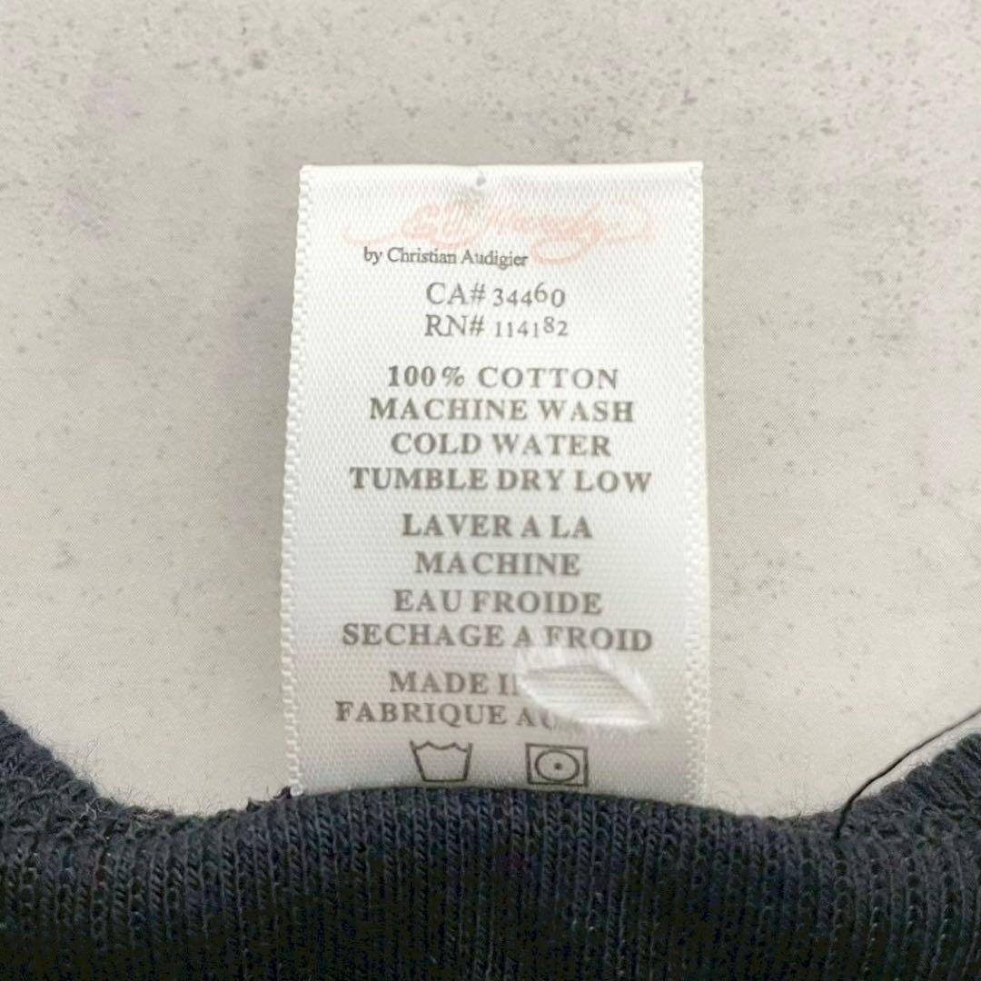 y2k❤️00s Ed Hardy ラブキル スカルロゴ ラインストーン トップス