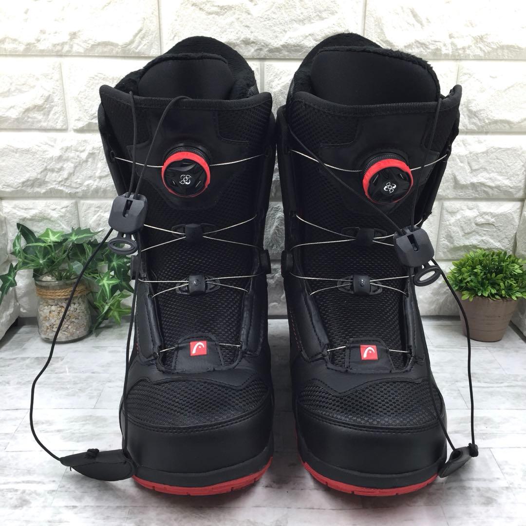 【美品】HEAD ヘッド ボア付き スノーボードブーツ 26.5 ブラック
