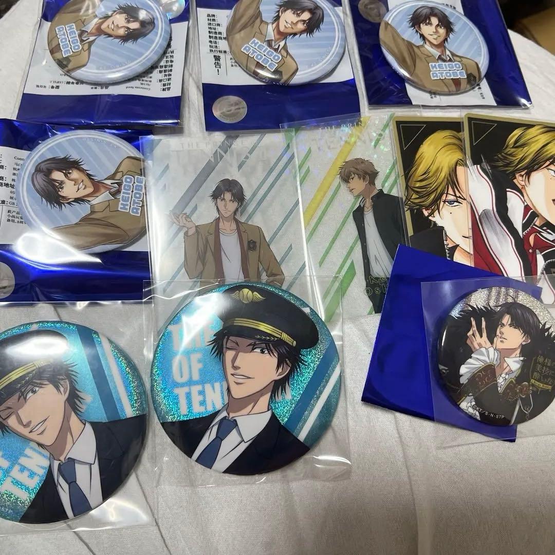 テニスの王子様 跡部景吾 忍足謙也 キラキラ缶バッジ クリアカード