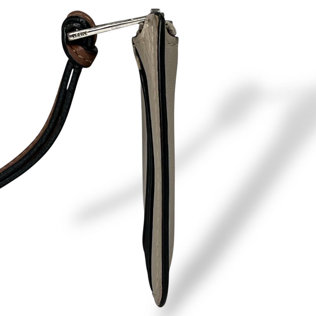 ロエベ　フラグメントケース　アナグラム　ケース　カードケース　レザー　刻印