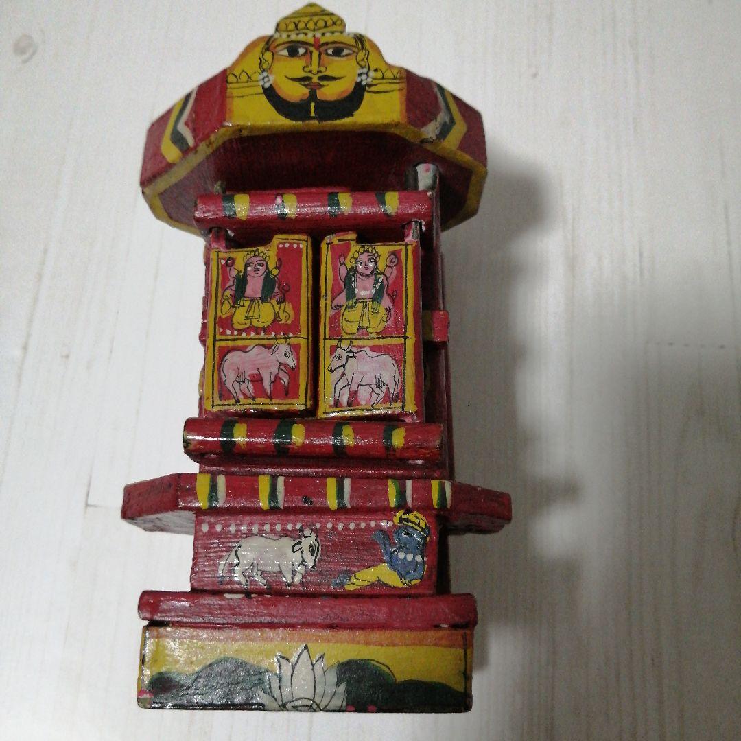 インドの神様 木製工芸品ハンドメイド@ヨガ神殿神話仏像