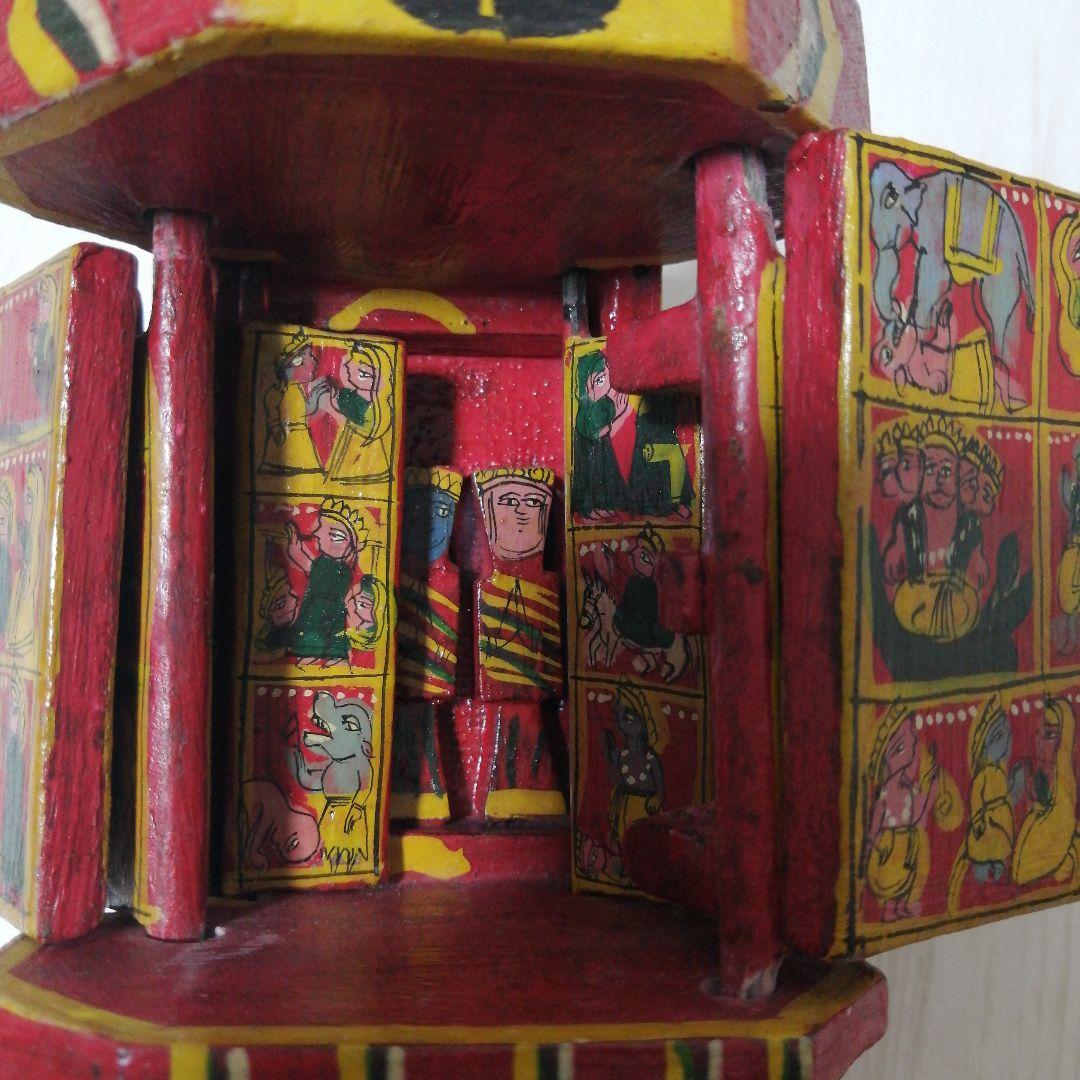 インドの神様 木製工芸品ハンドメイド@ヨガ神殿神話仏像