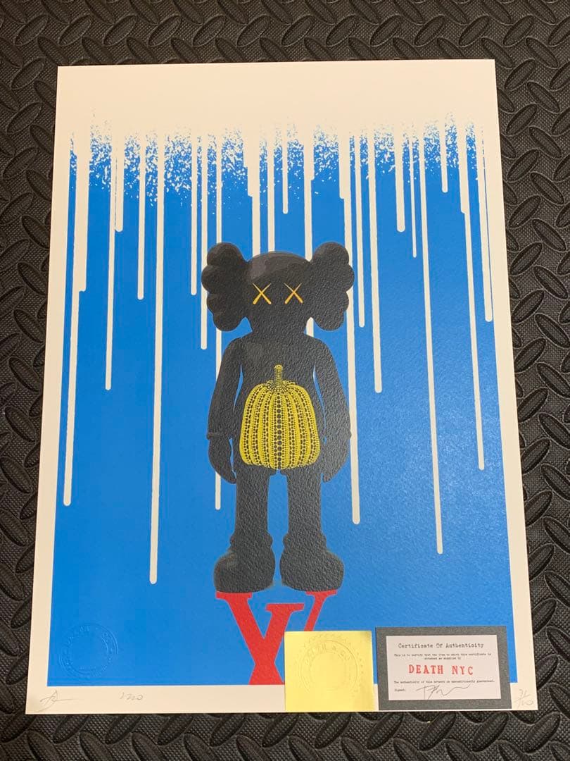 売約済!正規品DEATHNYC  世界限定100枚 バンクシー カウズ