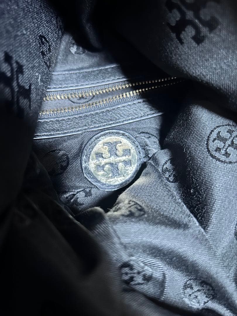 【美品】Tory Burch 黒 レザー ショルダーバッグ 2way