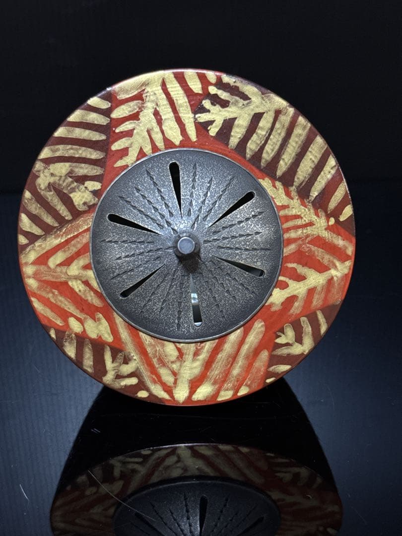 清水六兵衛 金彩歯朶文 香炉 共桐箱 茶道具