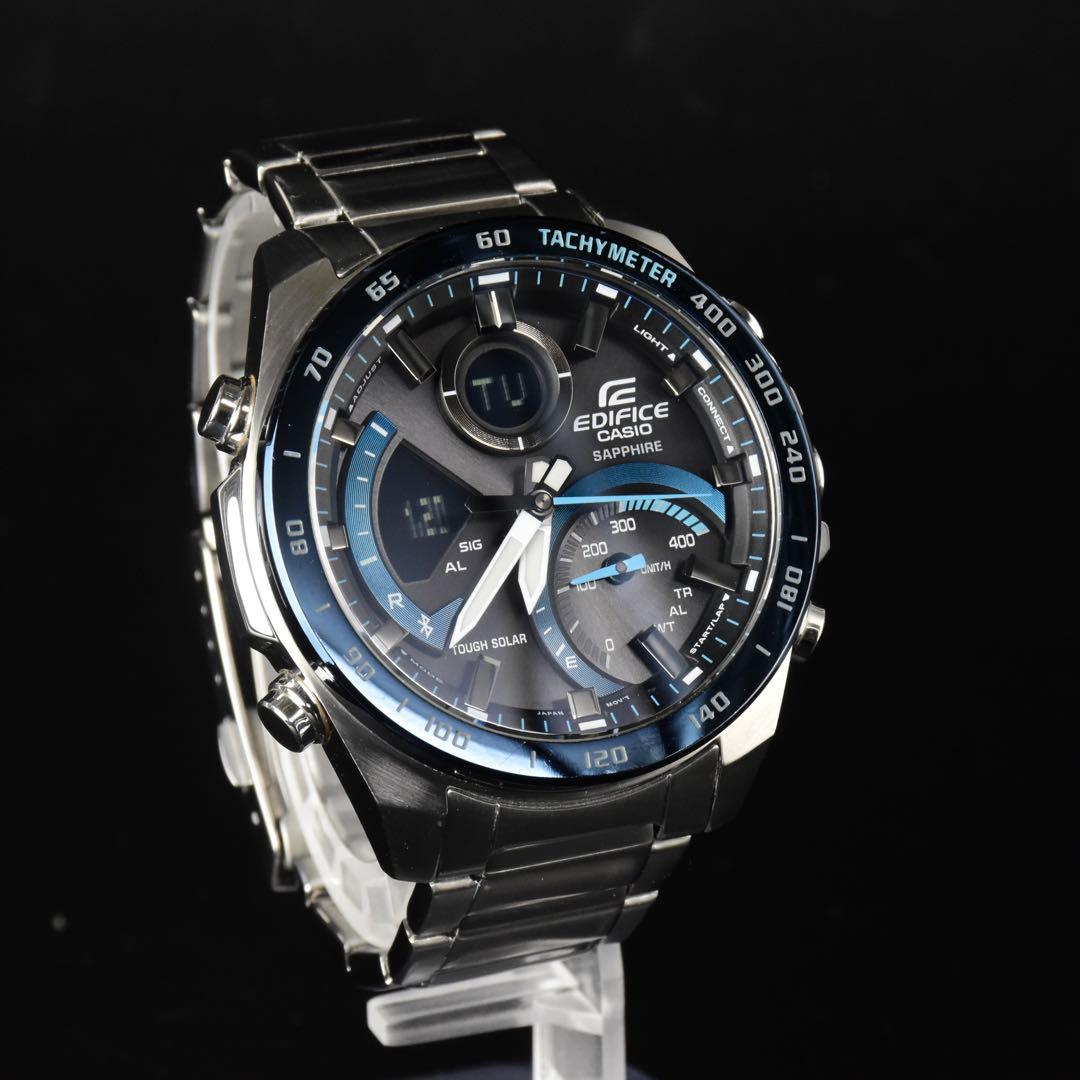 美品 CASIO エディフィス ECB-900YDB ブルートゥース 箱説あり