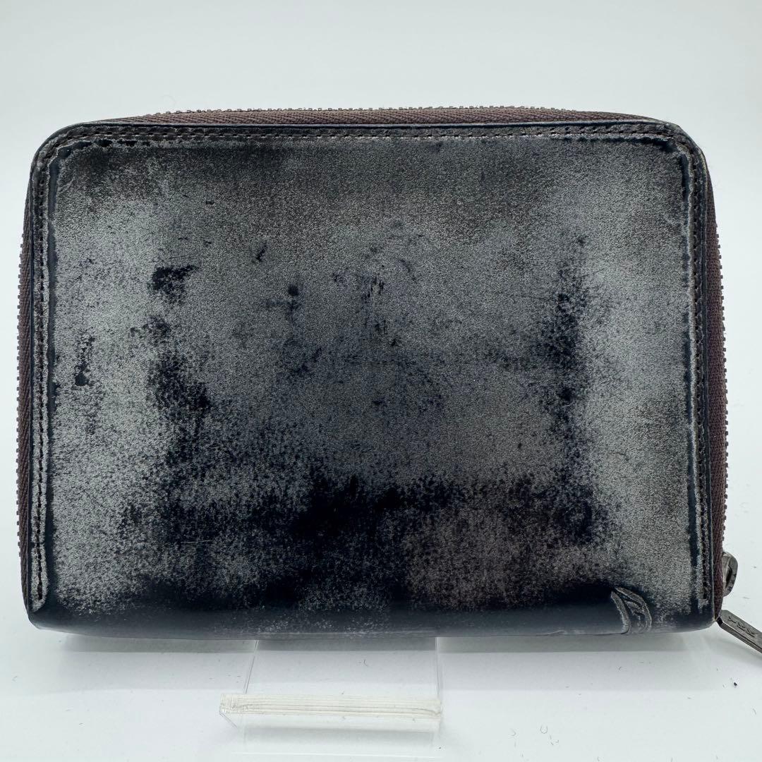 ジャンポールゴルチエ　二つ折り財布　アンティークメタリック加工　薔薇　男女兼用