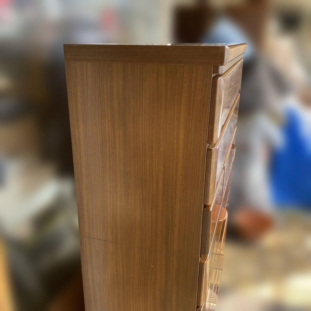 木製ブラウンチェスト 8引き出し　7段　S K