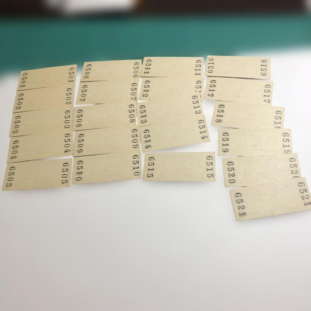 12645超希少三菱鉱業美唄盤の沢行き鉄道切符 40円連番21枚