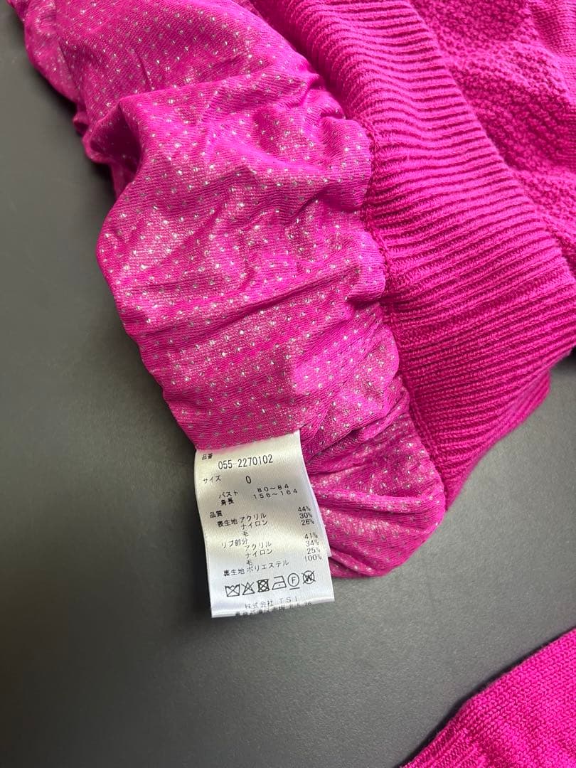 PEARLY GATES 防寒特殊素材　パーカーセーター２点セット　ピンク