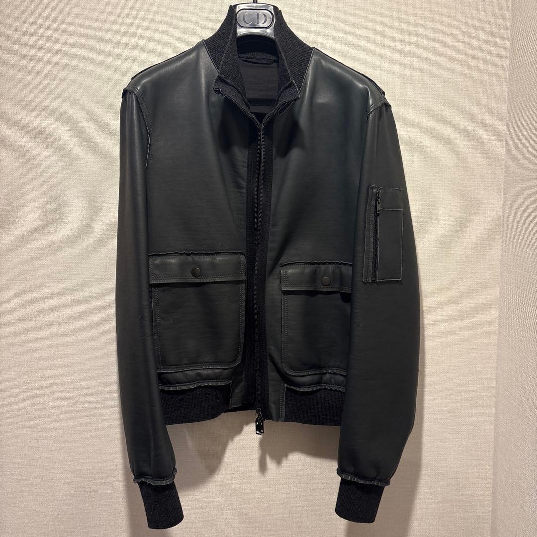 【ルカ期】LANVIN ランバン レザージャケット　アーカイブ2011AW