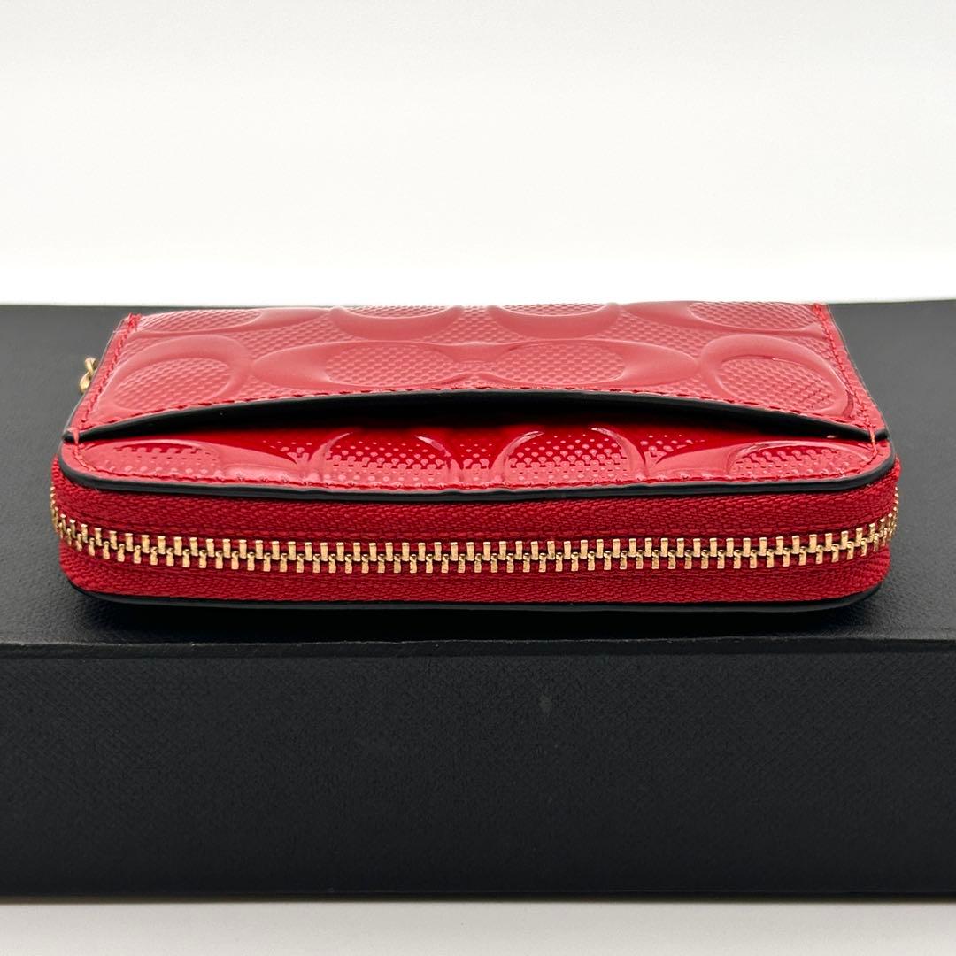 ✨極美品✨ COACH コーチ ケース カードケース ラウンドファスナー
