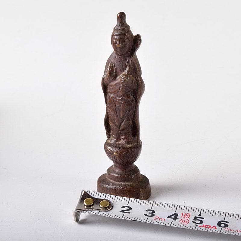 仏教美術　古銅　聖観音菩薩立像　懐中仏　仏像　C　7629