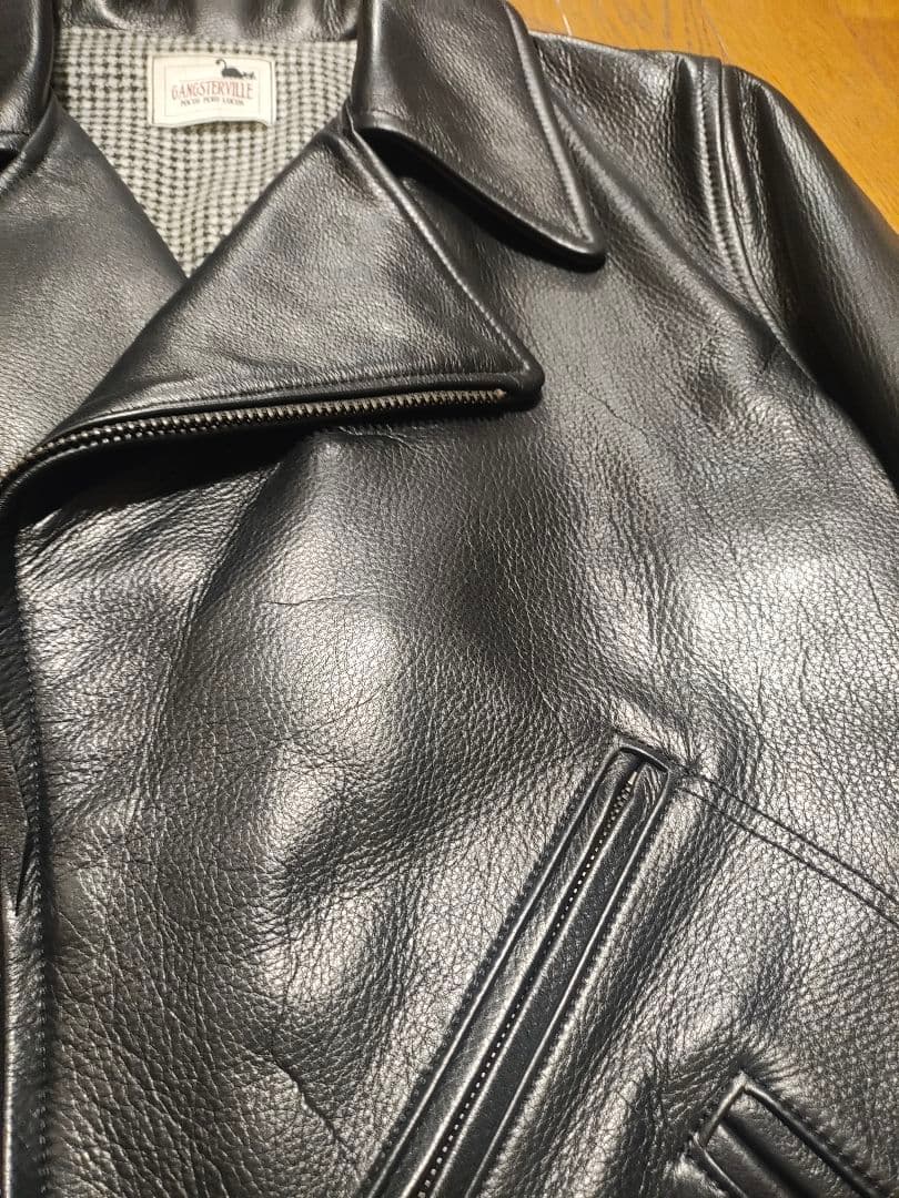 ギャングスタービルライダース グラットハンド レザージャケット ウィアード
