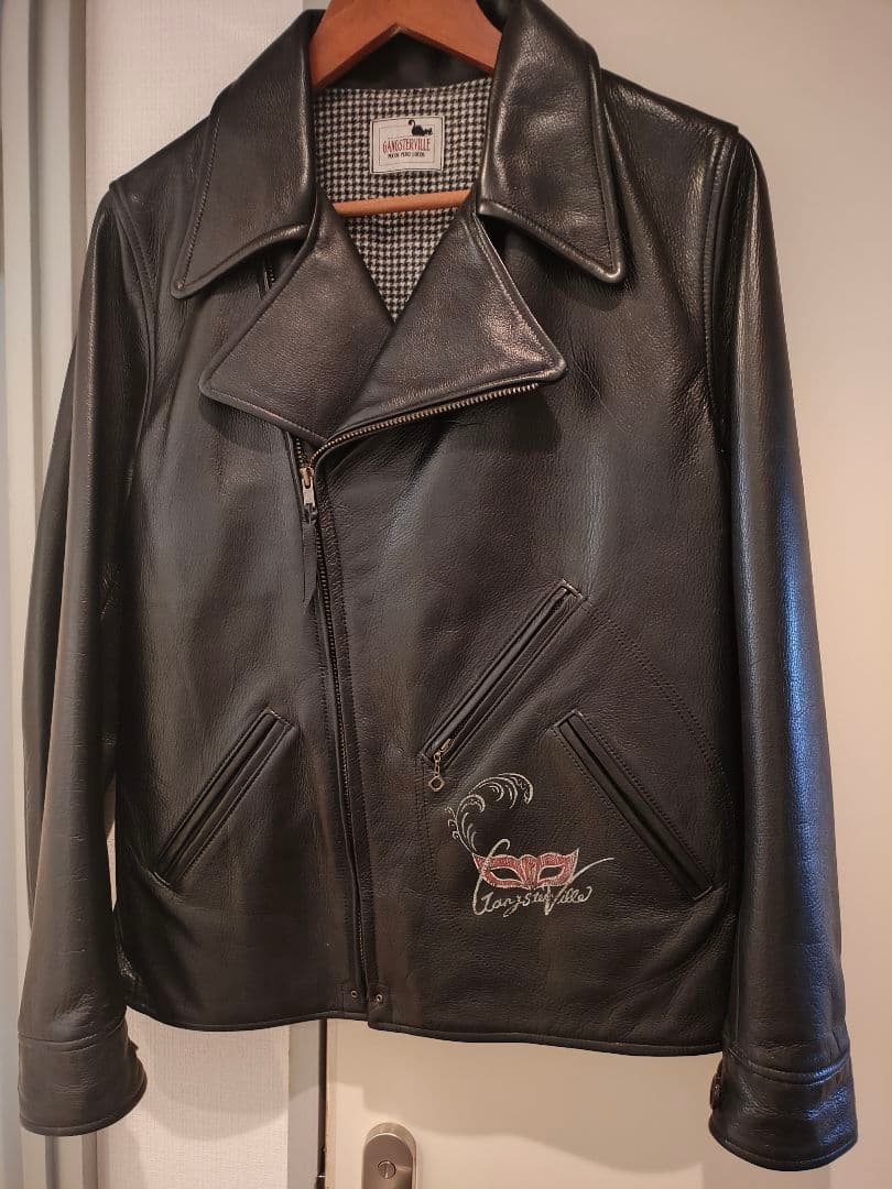 ギャングスタービルライダース グラットハンド レザージャケット ウィアード