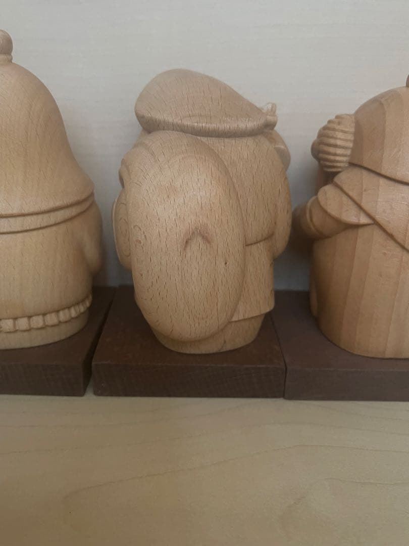 木彫り 七福神セット (小) 7柱セット 縁起物 置物