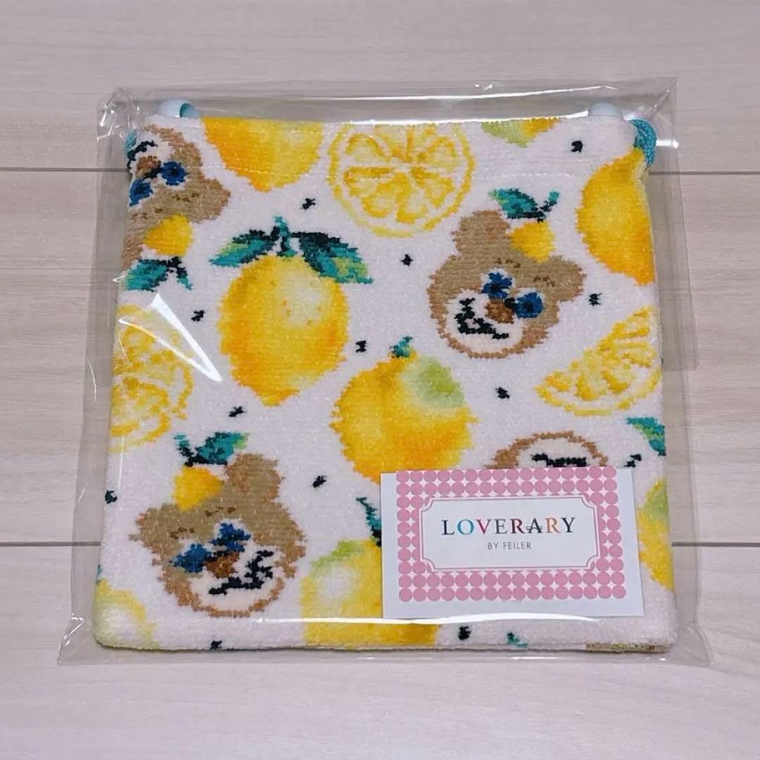 ラブラリーバイフェイラー　セトウチレモンドット　テディ　巾着　ポーチ　広島限定