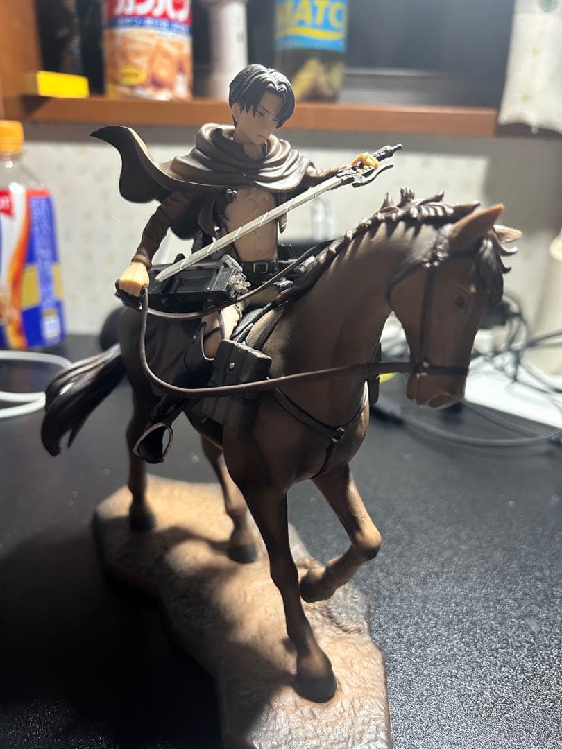 一番くじ リヴァイ騎馬フィギュア b賞ラストワン賞セット