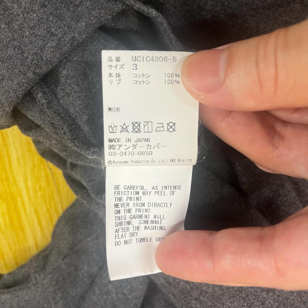 アンダーカバー 黒澤明 Ｔシャツ(ブラック/Ｌ)