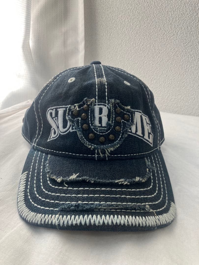 SUPREME TRUE RELIGION デニムキャップ ダメージ加工