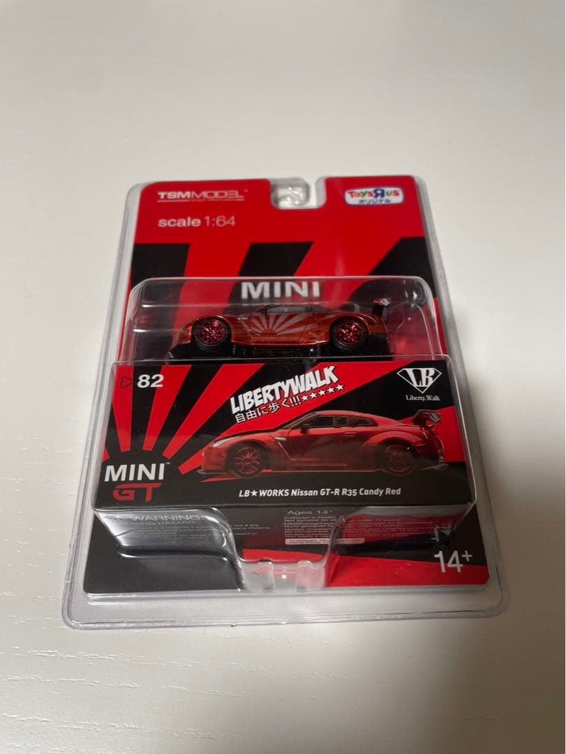 MINIGT ミニGT　トイザらス限定　LBWK　日産GT-R　キャンディレッド