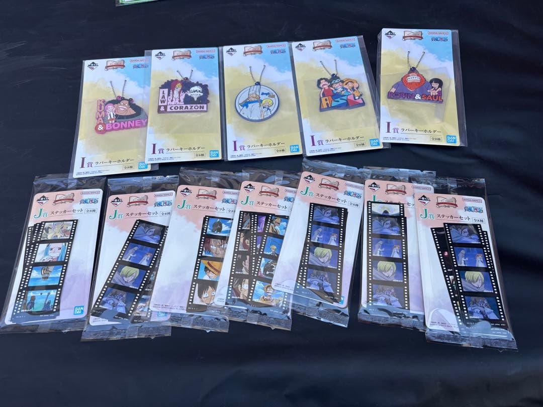 一番くじワンピース D賞 ONE PIECE ロゴ+B賞+E賞+下位賞オマケ付き