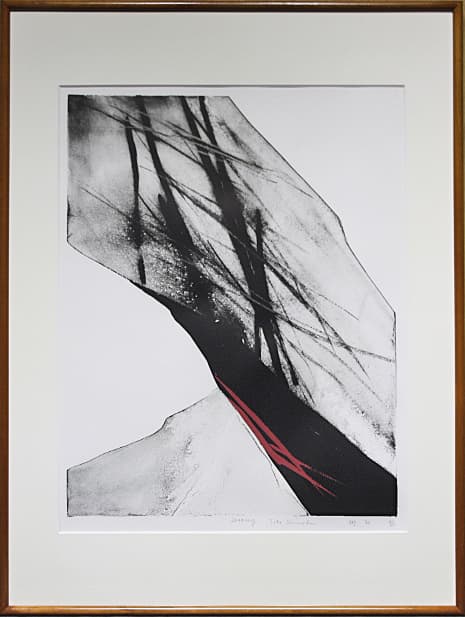 篠田桃紅 【Journey】 1982年 手彩色 リトグラフ