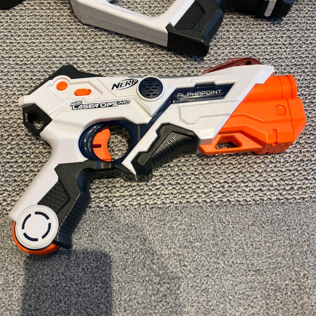 ナーフ レーザーオプスプロ デルタバースト2丁　アルファポイント2パック　セット