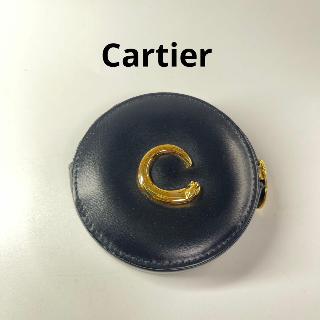 Cartier (カルティエ )ケース レザー ラウンド型 小銭入れ