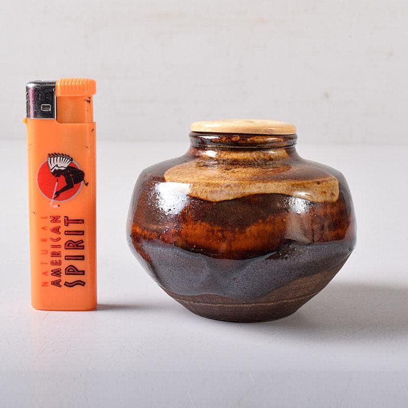 茶道具　瀬戸焼　古瀬戸　茶入　時代箱付　V　8247