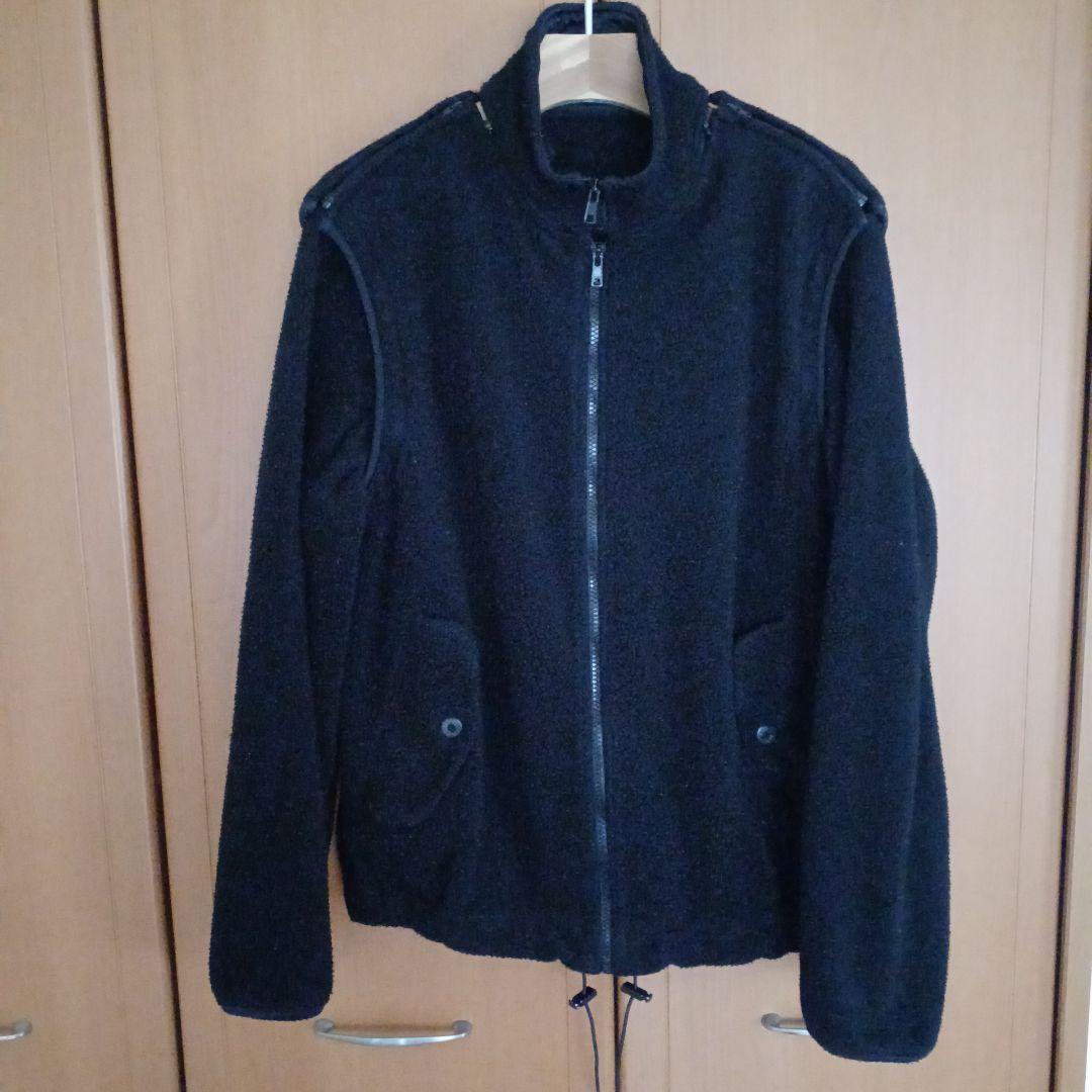 アンダーカバー　ブラックフリースジップアップジャケット