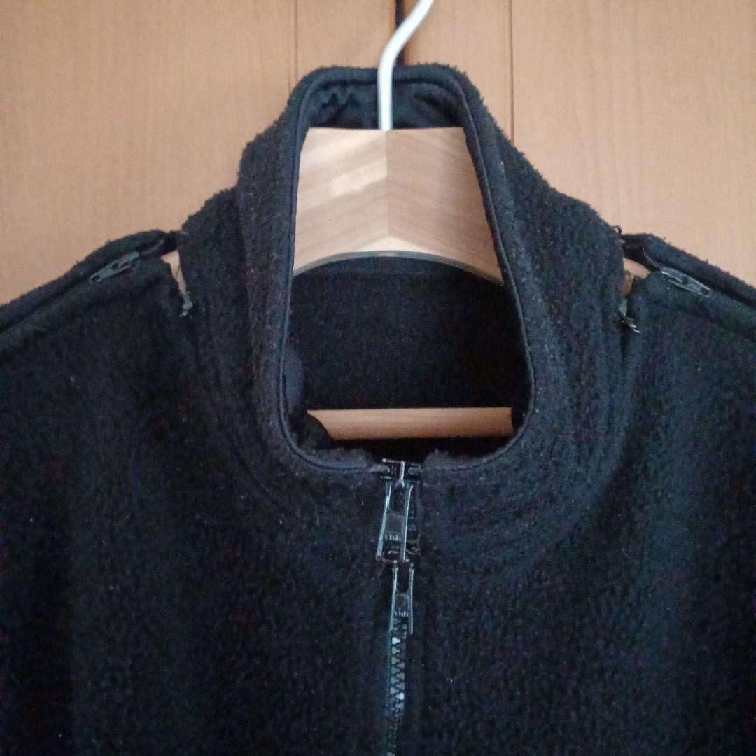 アンダーカバー　ブラックフリースジップアップジャケット