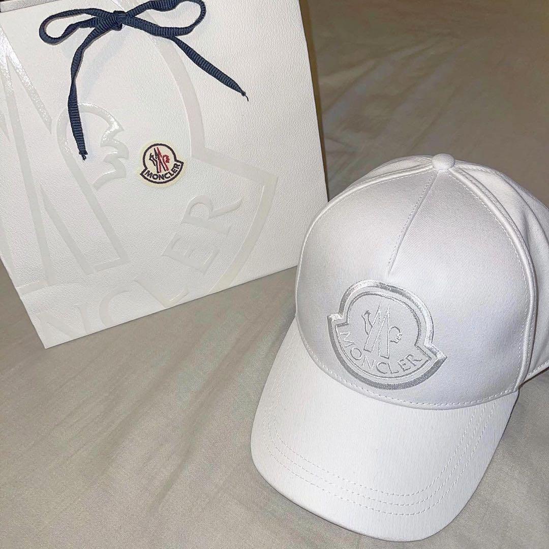 Moncler ホワイト ベースボールキャップ
