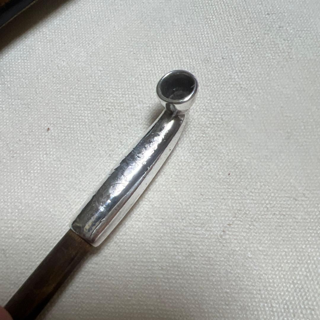 キセル　村田　漆塗りの煙管とケース　　アンティーク　骨董