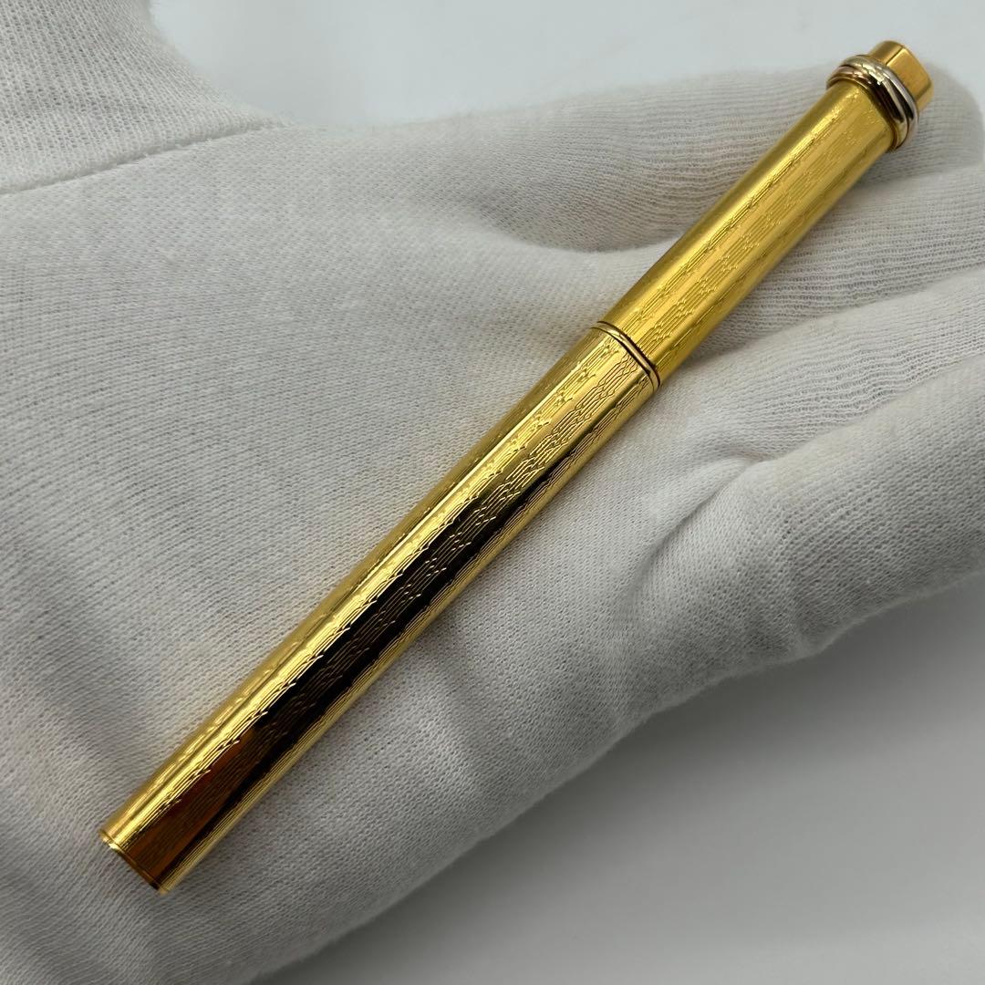 カルティエ　ペン　筆記用具　トリニティ　キャップ式　ボールペン