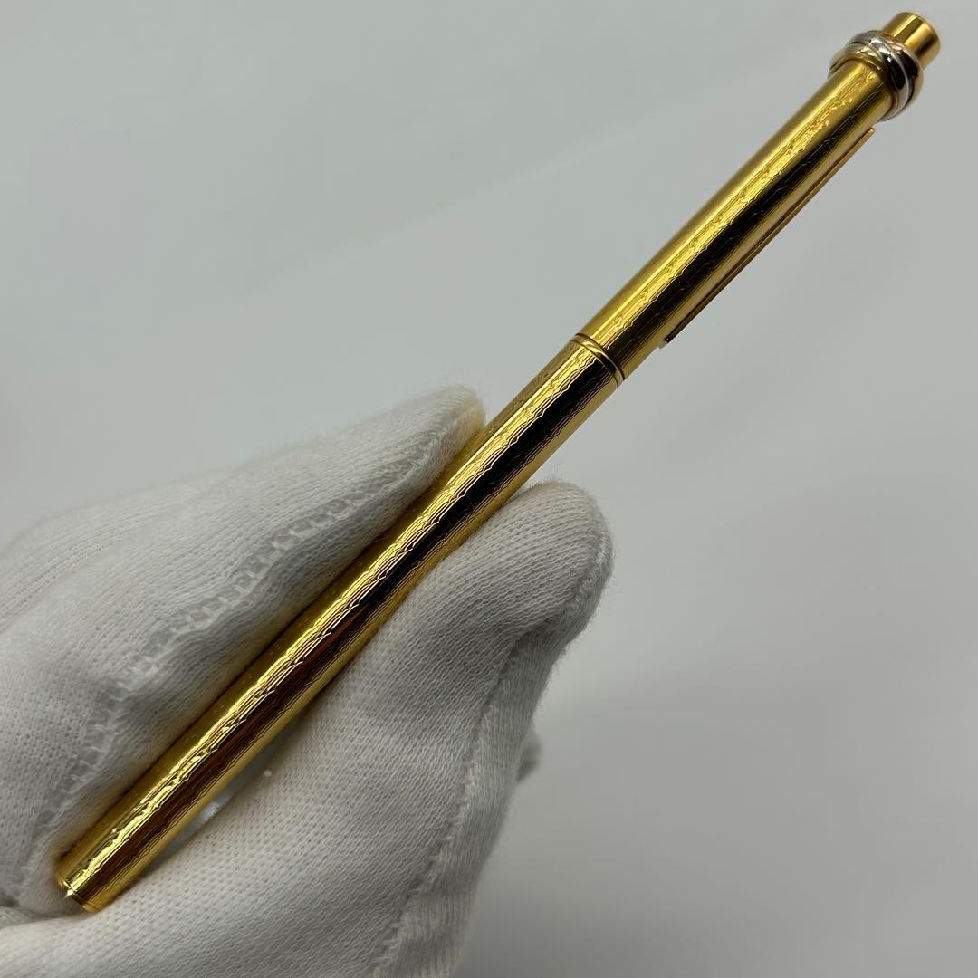 カルティエ　ペン　筆記用具　トリニティ　キャップ式　ボールペン