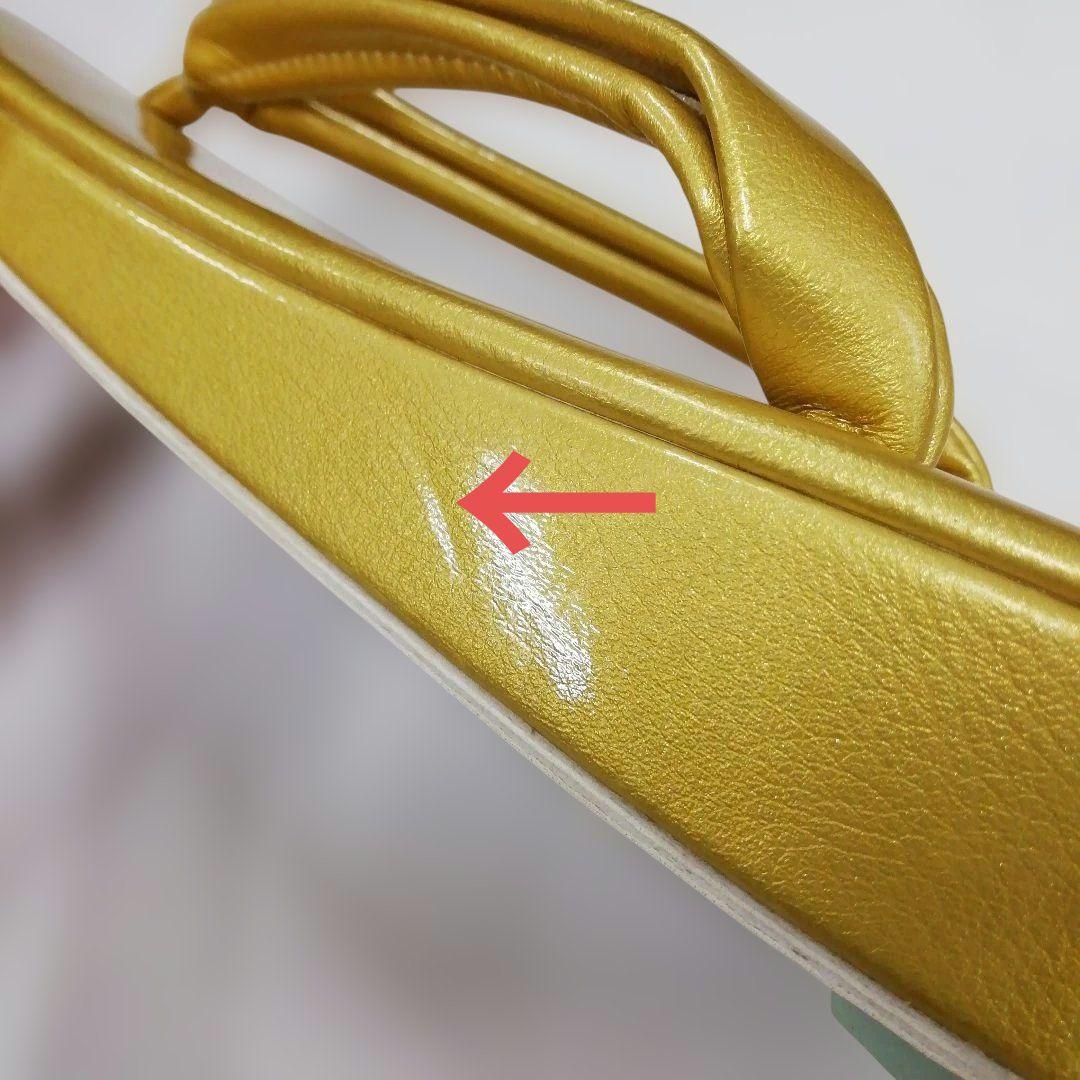 新品未使用　礼装用　金色系草履バッグセット Sサイズ k-1