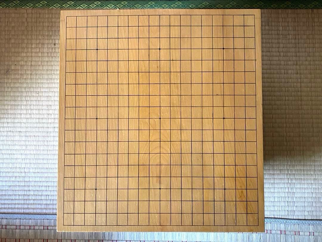 昭和レトロ　脚付碁盤7.7寸　板目