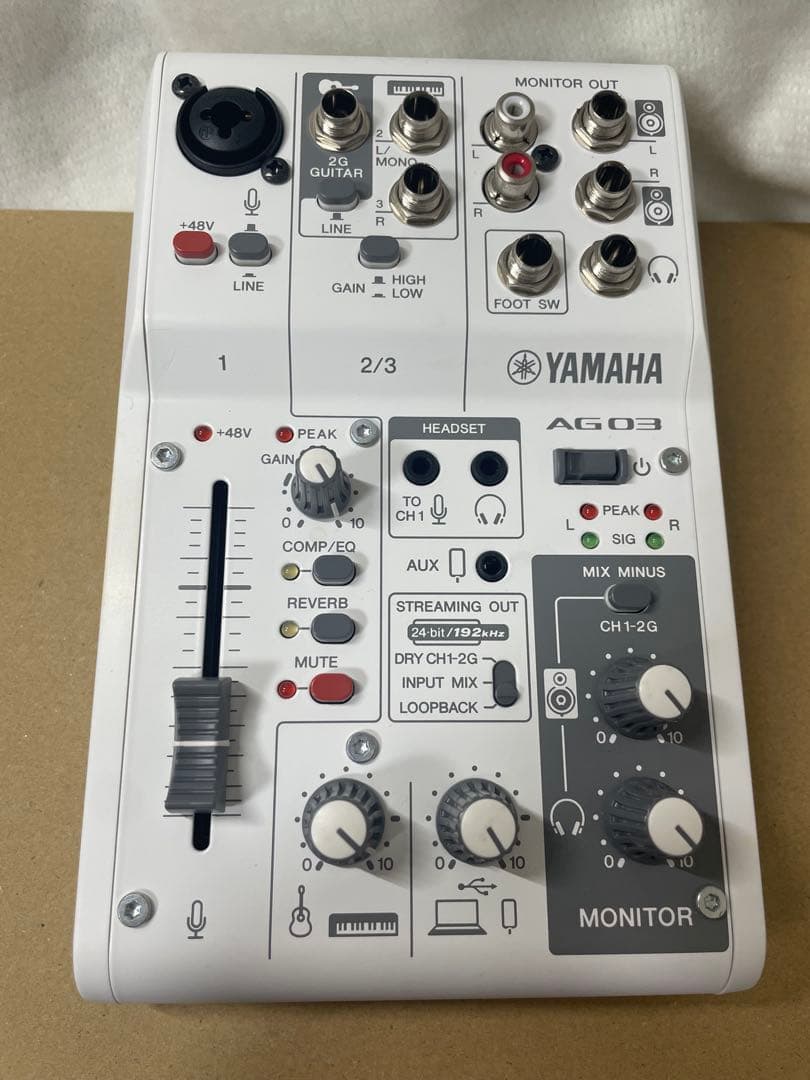 YAMAHA AG03 MK2オーディオインターフェイス fifine マイク