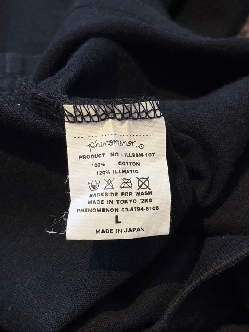PHENOMENON 00s フェノメノン ノースリーブ Tシャツ 黒 Y2K