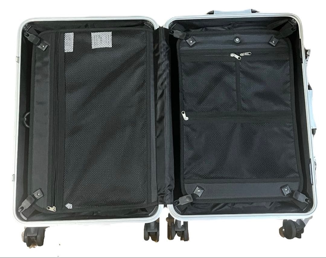 スーツケース 59L フレームタイプABS＋ポリカーポネイト 大容量 鍵2本付き